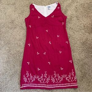 Old Navy Sleeveless Embroidered Dress Y2K - Size 16